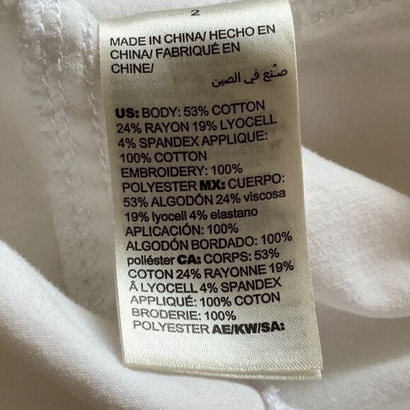 CHICO’S FLORAL DESIGN LONG SLEEVES WHITE WOMAN JACKET SIZE 2/US 14 - Picture 8 of 9